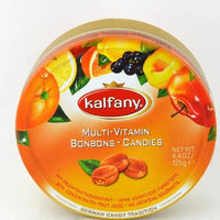 Kalfany Multi Vitamin Drops Candy Tin, Center Filled 125g