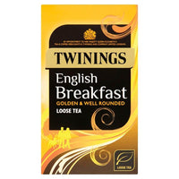Twinings English Breakfast Loose Leaf Tea Golden and Well 125g