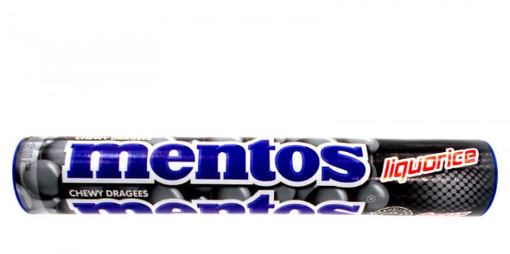 Mentos Licorice & Mint - Licorice Chewy Dragees 114g