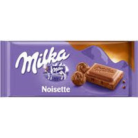 Milka Noisette Milk Chocolate Bar (HEAT SENSITIVE ITEM - PLEASE ADD A THERMAL BOX TO YOUR ORDER TO PROTECT YOUR ITEMS 100g