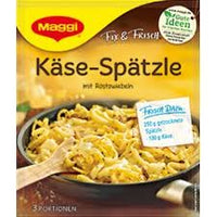 Maggi Cheese Spaetzle with Spicy Roasted Onions 30g