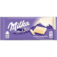 Milka White Chocolate Bar (HEAT SENSITIVE ITEM - PLEASE ADD A THERMAL BOX TO YOUR ORDER TO PROTECT YOUR ITEMS 100g