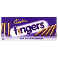 Cadbury Fingers Biscuits Milk Chocolate  HEAT SENSITIVE ITEM. PLEASE ADD ITEM 122942 TO THE ORDER TO TRY TO PROTECT CHOCOLATES FROM HEAT DAMAGE. 114g