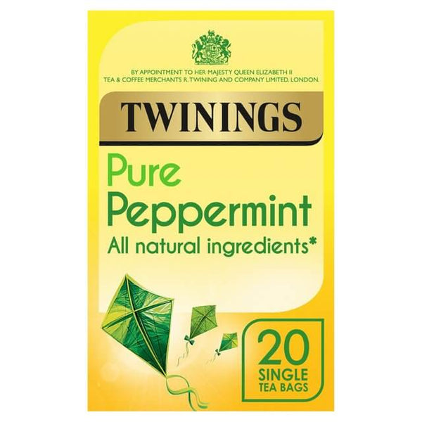 BEST BY JUNE 2025: Twinings Peppermint Pure (Pack of 20 Tea Bags) 40g