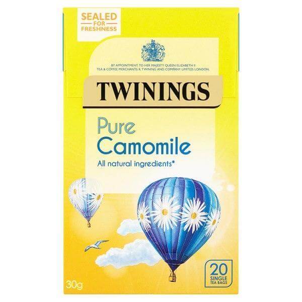 BEST BY JUNE 2025: Twinings Chamomile Pure (Pack of 20 Tea Bags) 30g