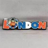 British Brands Magnet Pvc London Wording with Characters 17g