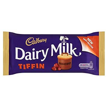 Cadbury Tiffin Bar  HEAT SENSITIVE ITEM. PLEASE ADD ITEM 122942 TO THE ORDER TO TRY TO PROTECT CHOCOLATES FROM HEAT DAMAGE. 53g