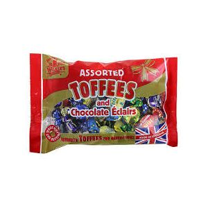 Walkers Toffee Assorted Toffees with Chocolate Eclairs Bag 400g