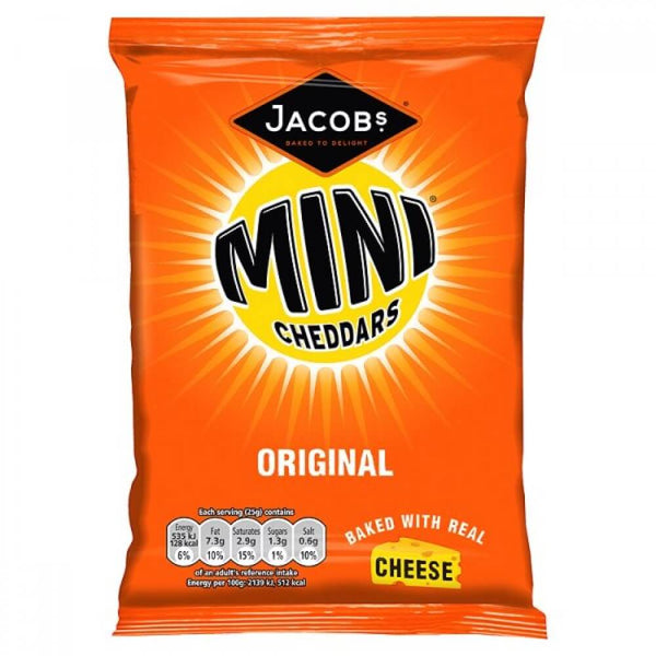Jacobs Cheddars Minis Original Cheese Flavor 45g