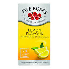 Five Roses Tea Lemon Tea Bags (Pack Of 20 Bags) 50g