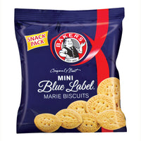 BEST BY MARCH 2025: Bakers Blue Label Mini Marie Biscuits Bag 40g