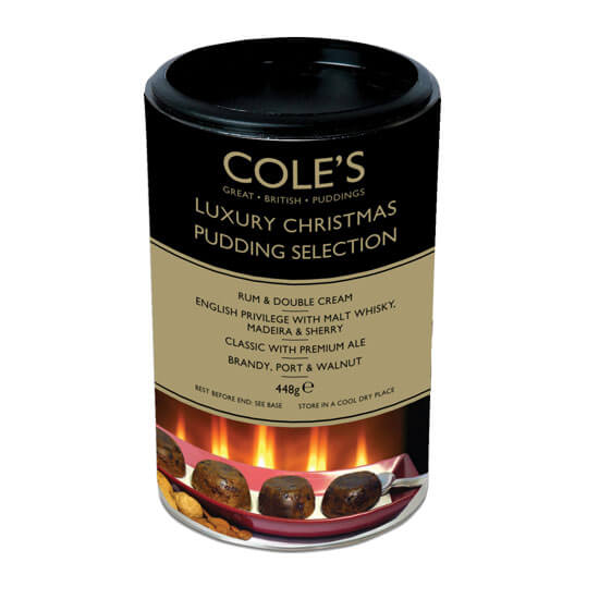 Coles Christmas Pudding Luxury Selection (Pack of 4 Puddings) 448g