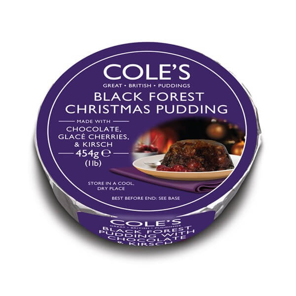 Coles Christmas Pudding Black Forest 454g