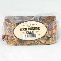 Welsh Hills Gluten Free Rich Dundee Slab Cake Topped with Flaked Almonds 430g