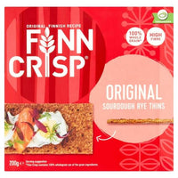 Finn Crisp Original Sourdough Rye Thins, Tasty Crispy and Full of Goodness 200g