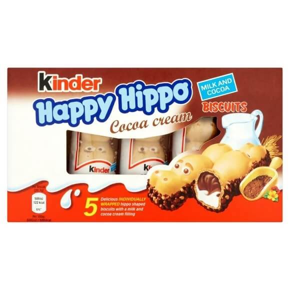 Ferrero Kinder Happy Hippos  HEAT SENSITIVE ITEM. PLEASE ADD ITEM 122942 TO THE ORDER TO TRY TO PROTECT CHOCOLATES FROM HEAT DAMAGE. 103g