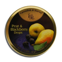 Cavendish Small Pear and Blackberry Drops Tin 50g