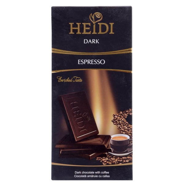 Heidi Dark Espresso Chocolate Bar 80g