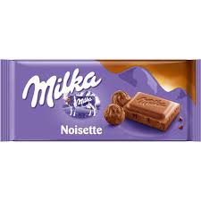 Milka Noisette Milk Chocolate Bar  HEAT SENSITIVE ITEM. PLEASE ADD ITEM 122942 TO THE ORDER TO TRY TO PROTECT CHOCOLATES FROM HEAT DAMAGE. 90g
