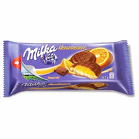 Milka Choco Dessert Cookies with Orange Jelly  HEAT SENSITIVE ITEM. PLEASE ADD ITEM 122942 TO THE ORDER TO TRY TO PROTECT CHOCOLATES FROM HEAT DAMAGE. 147g