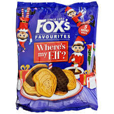 Foxs Biscuits Where Is My Elf (Pack of 5 Bags) 100g