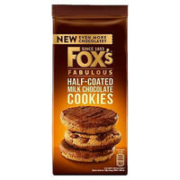 Foxs Fabulous Half Coated Milk Chocolate Cookies  HEAT SENSITIVE ITEM. PLEASE ADD ITEM 122942 TO THE ORDER TO TRY TO PROTECT CHOCOLATES FROM HEAT DAMAGE. 175g