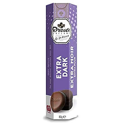 Droste Pastille Extra Dark Chocolate Tube 80g