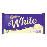 BEST BY AUGUST 2025: Cadbury White  HEAT SENSITIVE ITEM. PLEASE ADD ITEM 122942 TO THE ORDER TO TRY TO PROTECT CHOCOLATES FROM HEAT DAMAGE. 90g