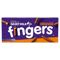Cadbury Orange Fingers  HEAT SENSITIVE ITEM. PLEASE ADD ITEM 122942 TO THE ORDER TO TRY TO PROTECT CHOCOLATES FROM HEAT DAMAGE. 114g