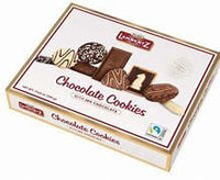 Lambertz Assorted Chocolate Cookies With Milk White and Dark Chocolate 500g