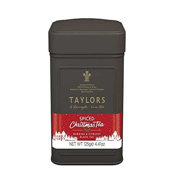 Taylors of Harrogate Spiced Christmas Leaf Tea Tin 125g