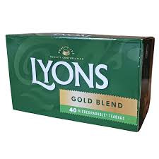 Lyons Gold Blend Tea (Pack of 40 Tea Bags) 116g
