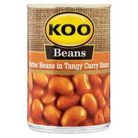 Koo Butter Curried Butter Beans Tangy 410g
