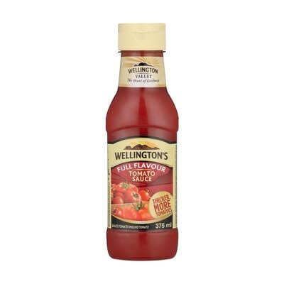 BEST BY MARCH 2024: Wellingtons Tomato Sauce New Recipe (Squeeze) 375ml