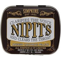 Simpkins Nipits Plain Liquorice Pellets 12g