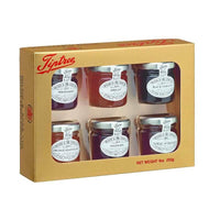 Wilkin and Sons Tiptree Preserves  Marmalades Gold Gift Box Strawberry, Apricot, Blackcurrant, Raspberry, Tawny Marmalade and Orange Marmalade (6X42g) 252g