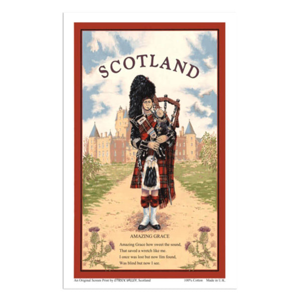 Samuel Lamont Amazing Grace Scottish Piper Tea Towel 100g