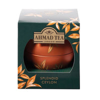 Ahmad Tea Tree Ornaments Filled with Splendid Ceylon Tea (Metallic Copper Kew Bauble) 25g
