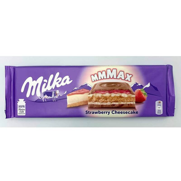 Milka Strawberry Cheesecake Mix  HEAT SENSITIVE ITEM. PLEASE ADD ITEM 122942 TO THE ORDER TO TRY TO PROTECT CHOCOLATES FROM HEAT DAMAGE. 300g