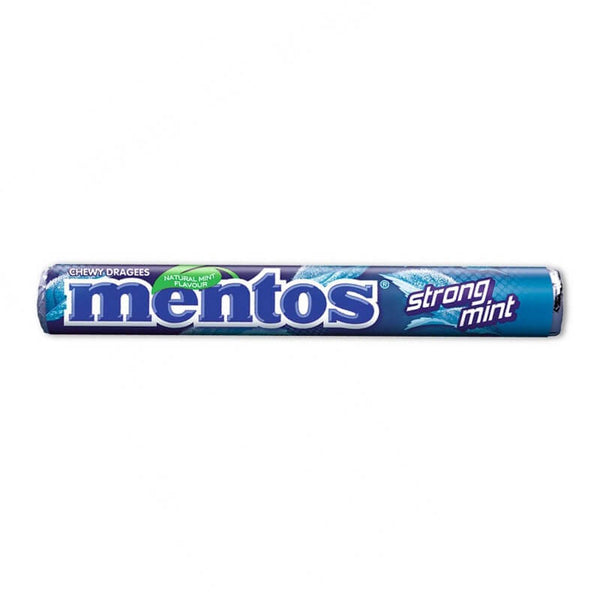 Mentos Strong Natural Mint Flavour Mint Chewy Dragees 37.5g