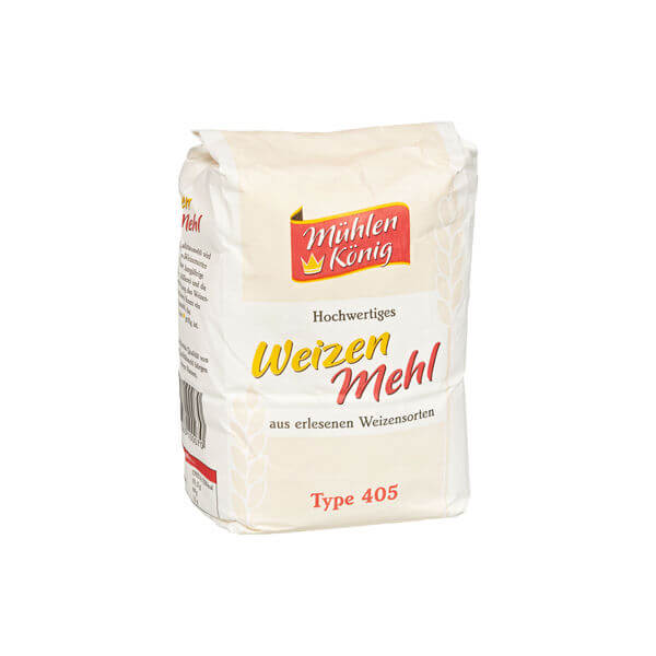 Muhlen Konig Wheat Flour Type 405, Wheat Flour From Selected Wheat Varieties 1kg