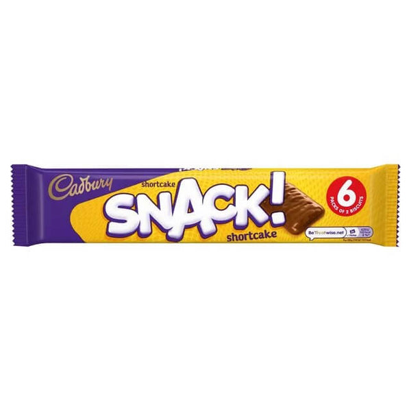 Cadbury Snack Shortcake (Pack of 6) (HEAT SENSITIVE ITEM - PLEASE ADD A THERMAL BOX TO YOUR ORDER TO PROTECT YOUR ITEMS 120g