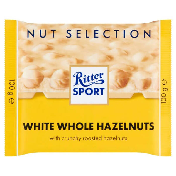 Ritter Sport Nut Perfection White Whole Hazelnuts (HEAT SENSITIVE ITEM - PLEASE ADD A THERMAL BOX TO YOUR ORDER TO PROTECT YOUR ITEMS 100g