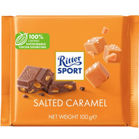 Ritter Sport Salted Caramel (HEAT SENSITIVE ITEM - PLEASE ADD A THERMAL BOX TO YOUR ORDER TO PROTECT YOUR ITEMS 100g
