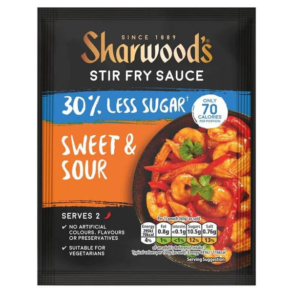 Sharwoods Sweet Sthe 30% Ls Stir Fry 120g