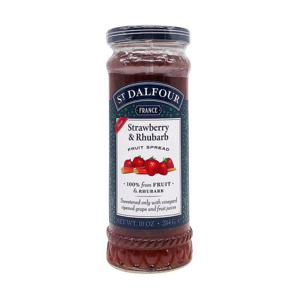 St Dalfour Strawberry and Rhubarb Fruit Spread 284g