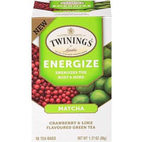 Twinings Wellness Tea Energizing Matcha Cranberry and Lime 18Ct 36g