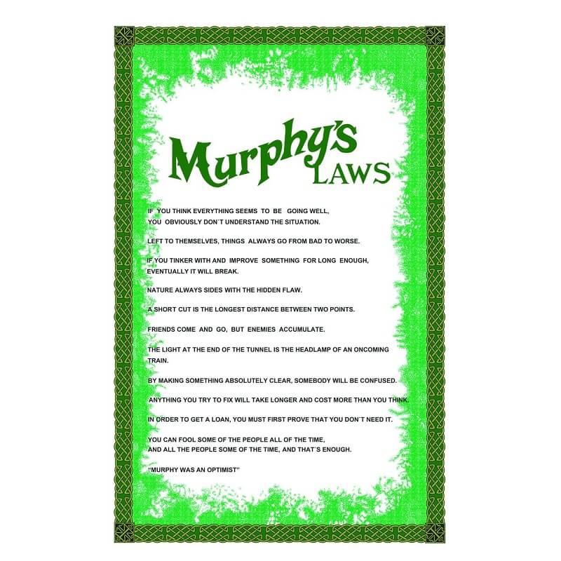 Samuel Lamont Murphys Laws Tea Towel
