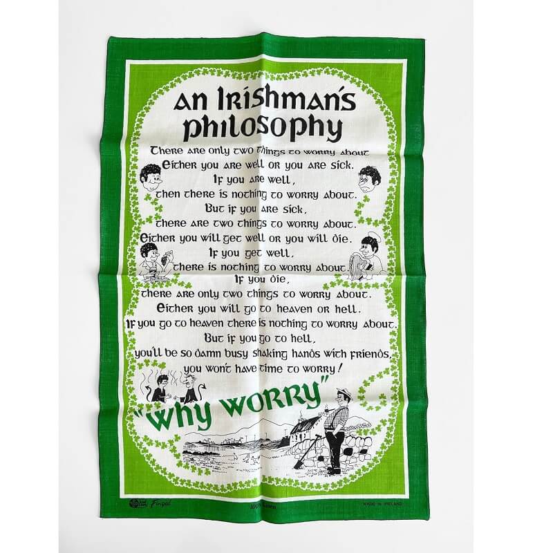 Samuel Lamont Irishmans Philosophy Tea Towel