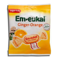 Dr Soldan Em Eukal Sugar Free Ginger Orange Lozenges 50g